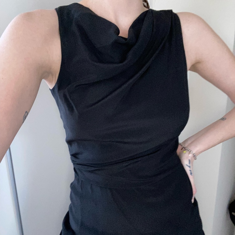 Etro black silk blouse - sleeveless